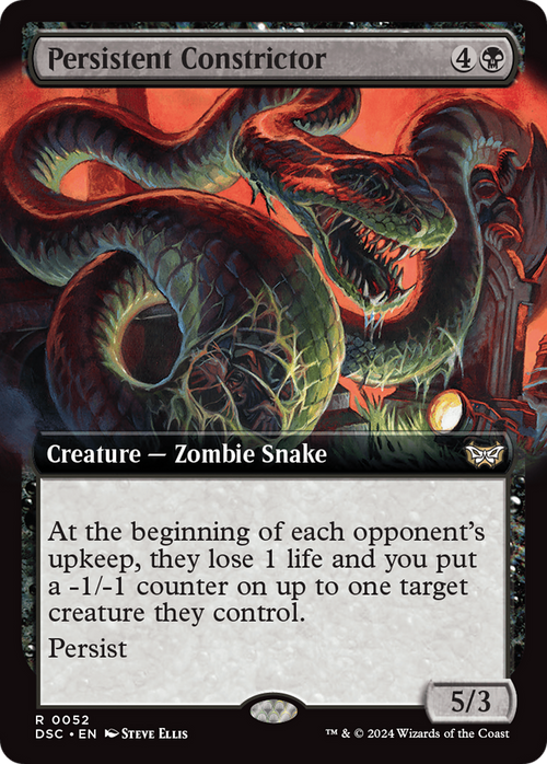 Persistent Constrictor (Extended Art) (DSC-052) - Duskmourn: House of Horror Commander: (Extended Art)