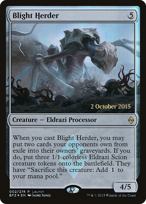 Blight Herder (LARP-002) - Battle for Zendikar Promos Foil
