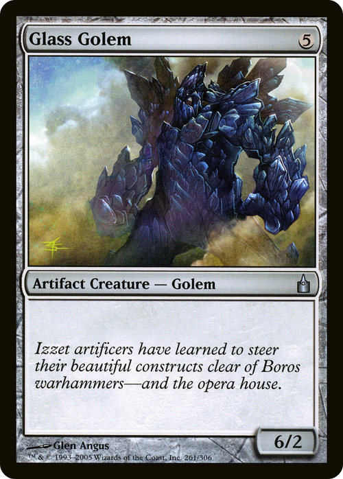 Glass Golem (RAV-261) - Ravnica: City of Guilds Foil