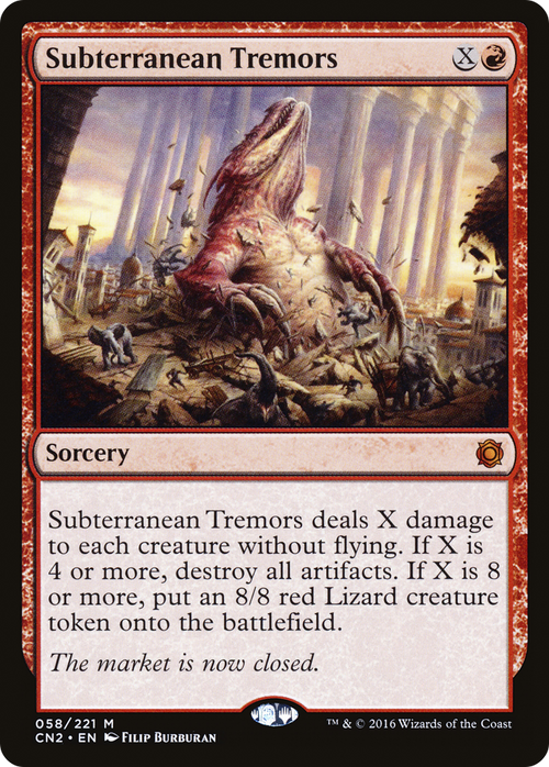 Subterranean Tremors (CN2-058) - Conspiracy: Take the Crown Foil