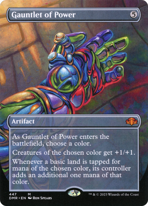 Gauntlet of Power (Borderless) (DMR-447) - Dominaria Remastered