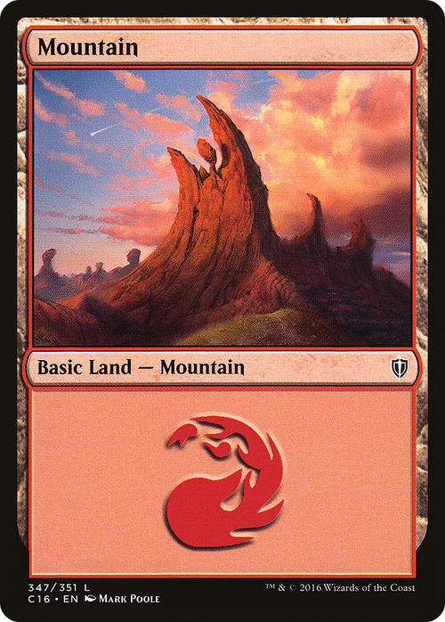 Mountain (347) (C16-347) - Commander 2016