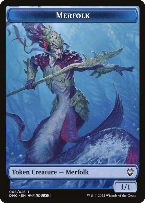 Merfolk (TDMU-005) - Dominaria United Tokens Foil
