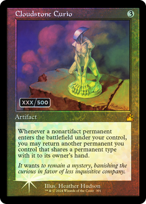 Cloudstone Curio (Retro Frame) (Serial Numbered) (RVR-391) - Ravnica Remastered Foil