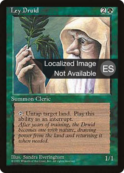 Ley Druid (4BB-) - Fourth Edition Foreign Black Border