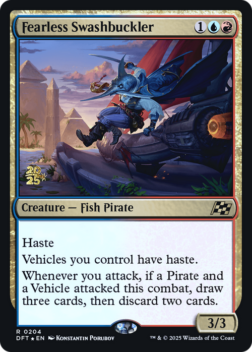 Fearless Swashbuckler (PRE-204S) - Prerelease Cards Foil