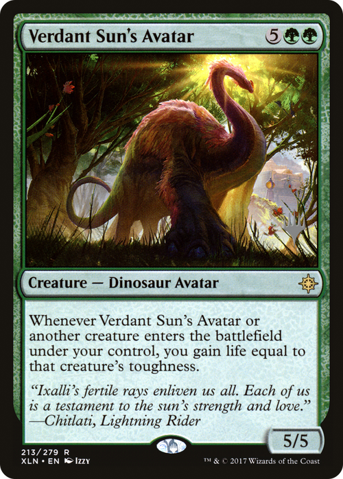 Verdant Sun's Avatar (PPM20-213P) - Ixalan Promos Foil