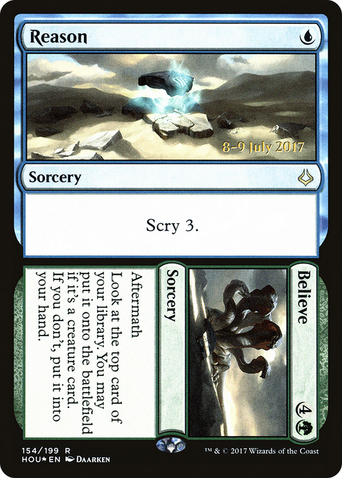Reason // Believe (PRE-154S) - Hour of Devastation Promos Foil