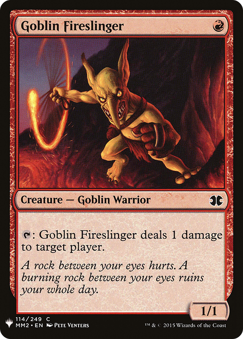 Goblin Fireslinger (LIST-MM2-114) - The List