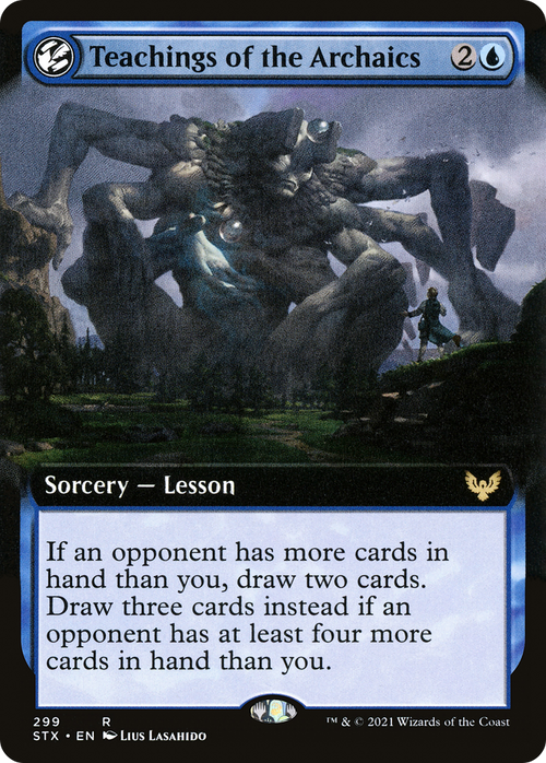 Teachings of the Archaics (Extended Art) (STX-299) - Strixhaven: School of Mages: (Extended Art, lesson)