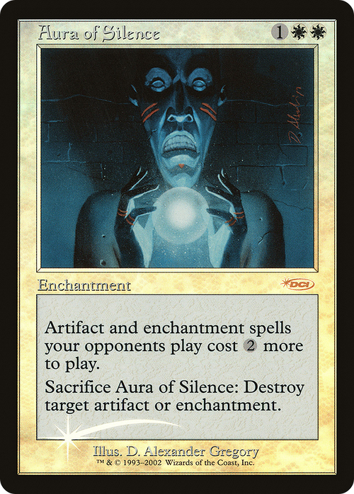 Aura of Silence (FNM-008) - Friday Night Magic 2002 Foil