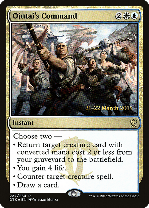 Ojutai's Command (PRE-227S) - Dragons of Tarkir Promos Foil