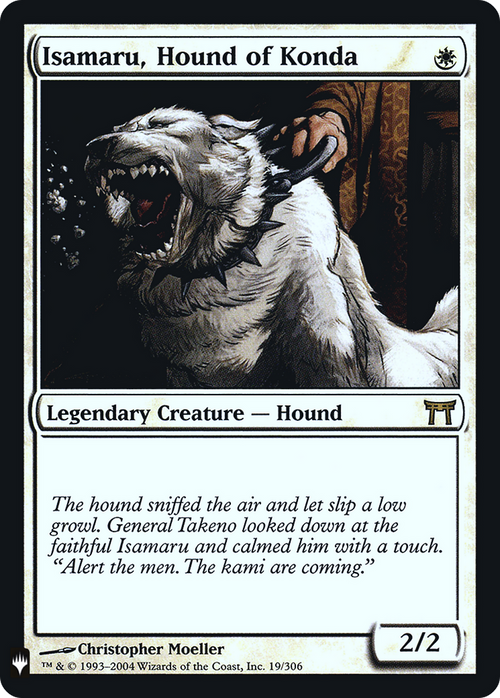 Isamaru, Hound of Konda (LIST-CHK-19) - The List Foil