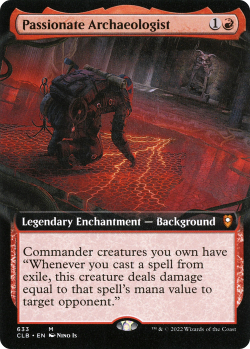 Passionate Archaeologist (Extended Art) (CLB-633) - Commander Legends: Battle for Baldur's Gate: (Extended Art)