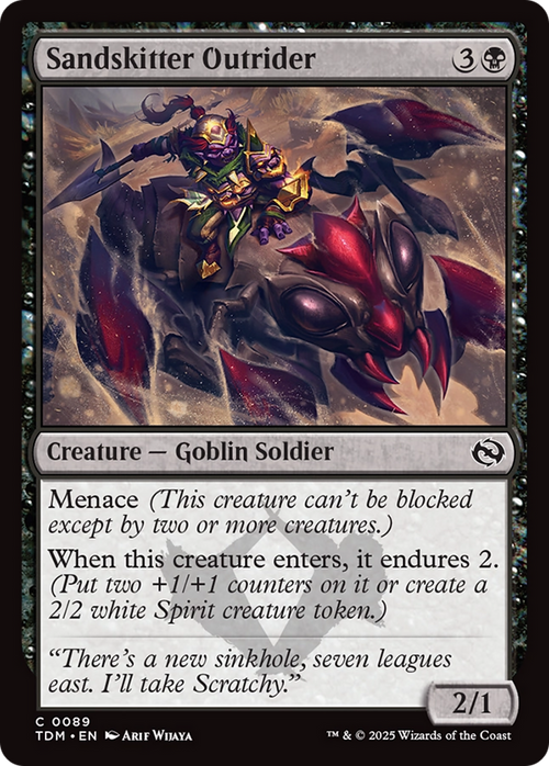 Sandskitter Outrider (TDM-089) - Tarkir: Dragonstorm Foil
