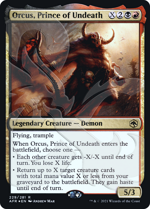 Orcus, Prince of Undeath (AFR&-229A) - Adventures in the Forgotten Realms Promos Foil