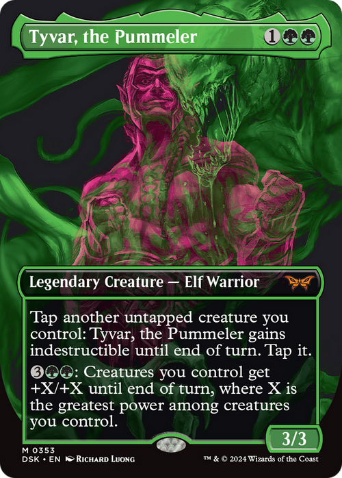 Tyvar, the Pummeler (Showcase) (DSK-353) - Duskmourn: House of Horror (Borderless) Foil