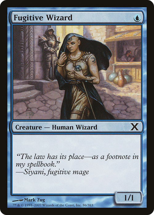 Fugitive Wizard (10E-086) - Tenth Edition