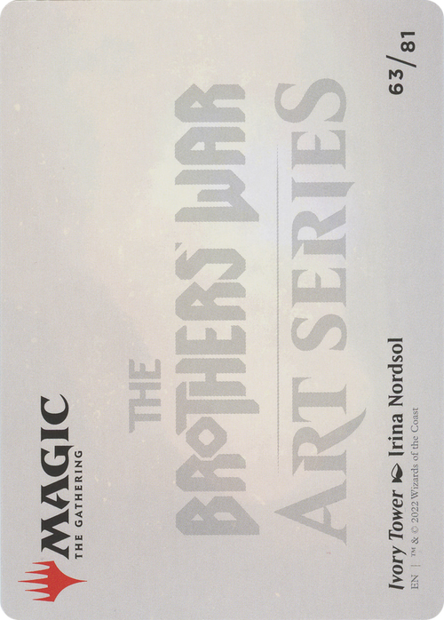 Ivory Tower // Ivory Tower (ABRO-063) - The Brothers' War Art Series (Borderless) Foil