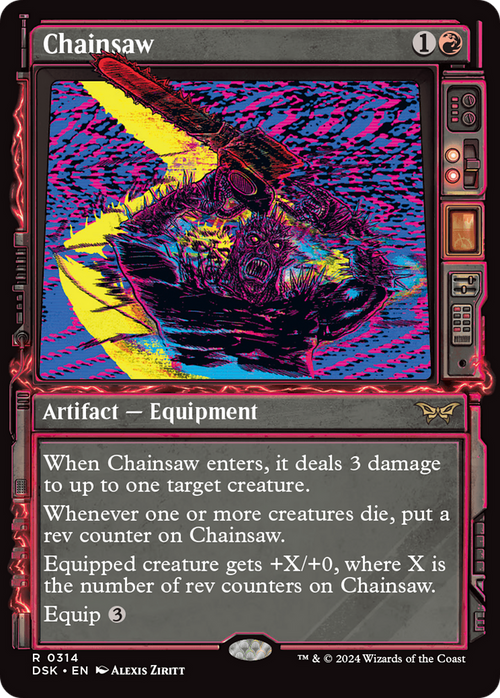 Chainsaw (Showcase) (DSK-314) - Duskmourn: House of Horror: (Showcase) Foil