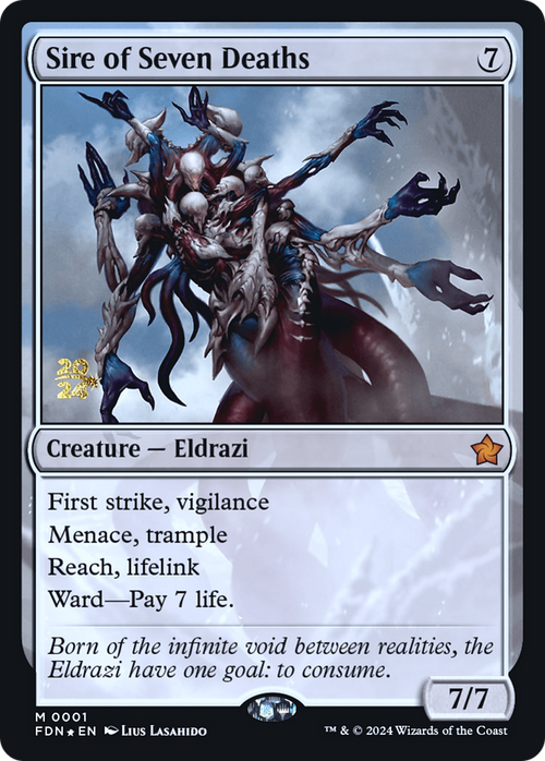 Sire of Seven Deaths (PRE-001) - Foundations Promos Foil