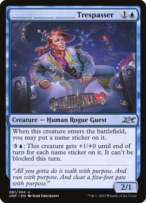 _______ _______ _______ Trespasser (UNF-061) - Unfinity Foil