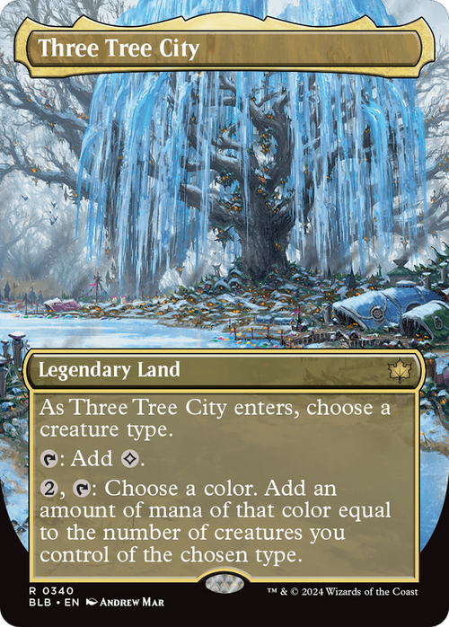 Three Tree City (Borderless) (0340) (BLB-340) - Bloomburrow