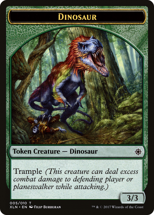 Dinosaur Token (XLN-005) - Ixalan Tokens Foil