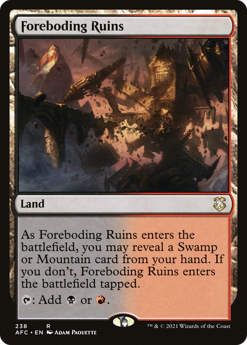Foreboding Ruins (AFC-238) - Forgotten Realms Commander