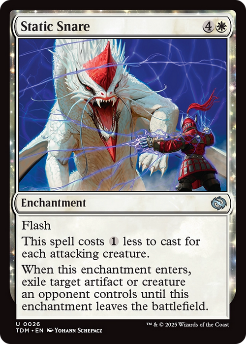 Static Snare (TDM-026) - Tarkir: Dragonstorm: (enchantment) Foil