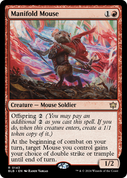 Manifold Mouse (PPBLB-143) - Bloomburrow Promos