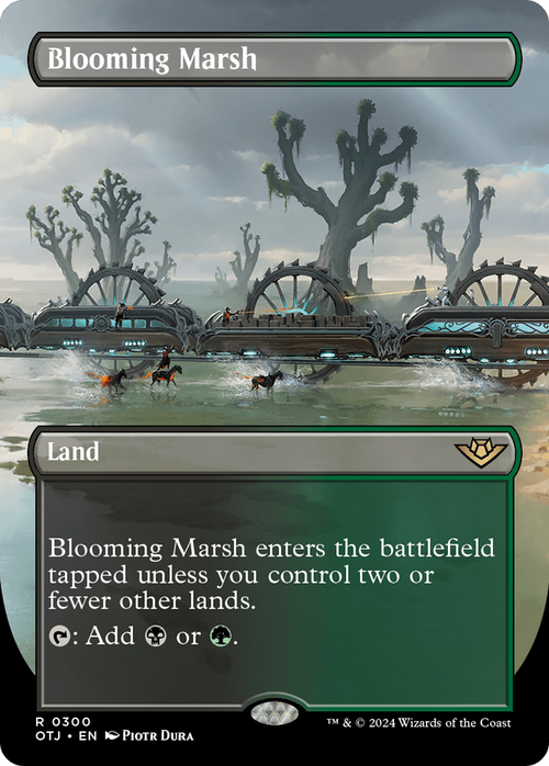 Blooming Marsh (Borderless) (OTJ-300) - Outlaws of Thunder Junction Foil