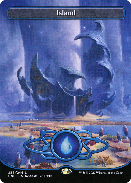 Island (236) (Borderless) (UNF-236) - Unfinity Foil