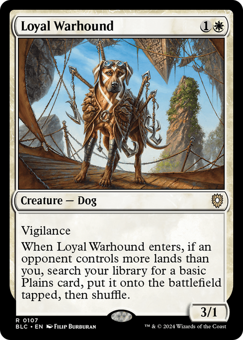 Loyal Warhound (BLC-107) - Bloomburrow Commander