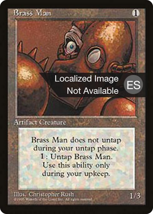 Brass Man (4BB-) - Fourth Edition Foreign Black Border
