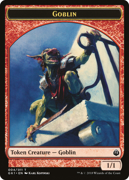 Weird // Goblin Double-Sided Token (GR1-003) - GRN Guild Kit Tokens