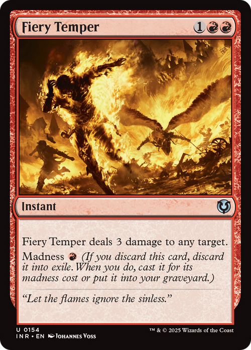 Fiery Temper (INR-154) - Innistrad Remastered Foil