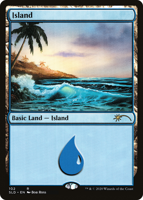 Island (102) (Bob Ross) (SLD-102) - Secret Lair Drop