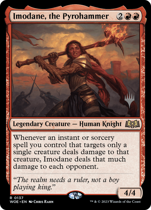 Imodane, the Pyrohammer (PPWOE-137) - Wilds of Eldraine Promos Foil