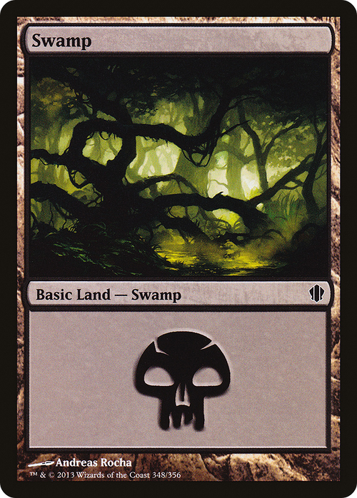 Swamp (348) (C13-348) - Commander 2013