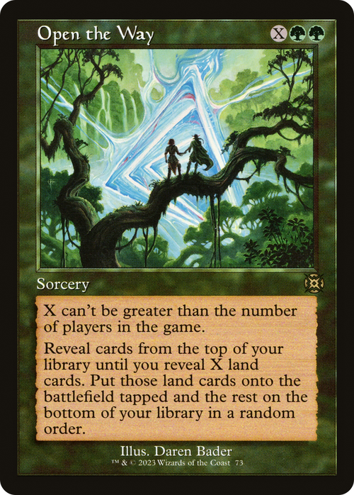 Open the Way (Retro Frame) (MAT-073) - March of the Machine: The Aftermath: (Showcase)