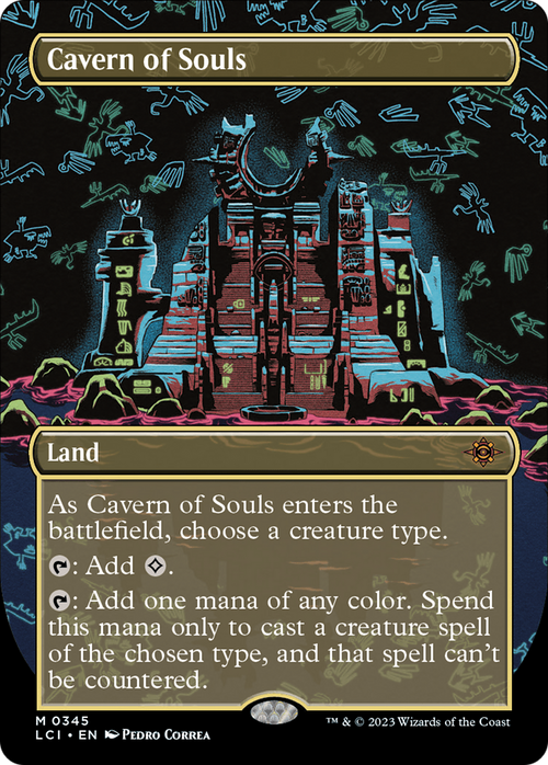 Cavern of Souls (0345) (Borderless) (LCI-345) - The Lost Caverns of Ixalan Foil