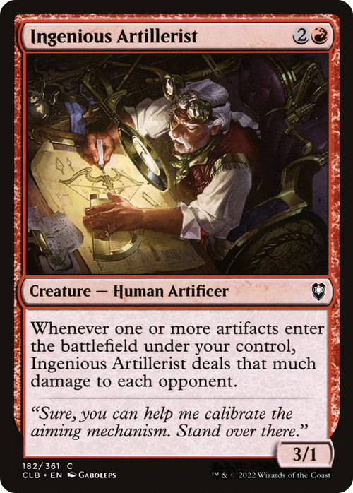 Ingenious Artillerist (CLB-182) - Commander Legends: Battle for Baldur's Gate Foil