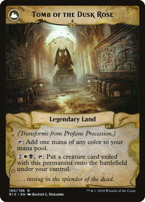 Profane Procession (RIX-166) - Rivals of Ixalan: (compasslanddfc) Foil
