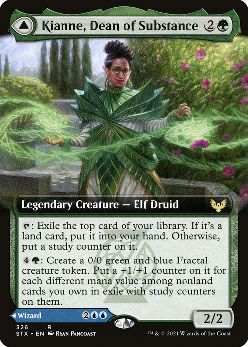 Kianne, Dean of Substance (Extended Art) (STX-326) - Strixhaven: School of Mages: (Extended Art)