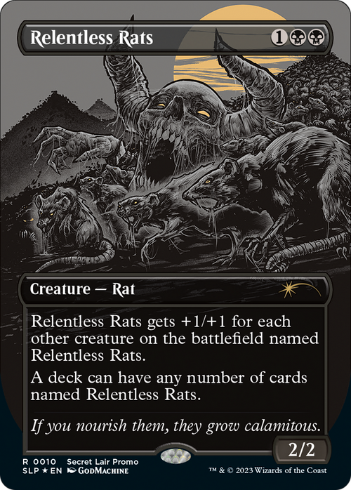 Relentless Rats (0010) (SLP-010) - Secret Lair Showdown Foil