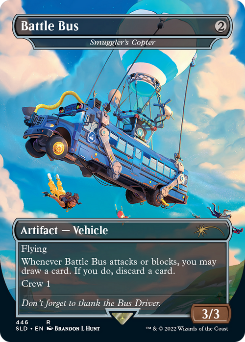 Battle Bus - Smuggler's Copter (SLD-446) - Secret Lair Drop / Battle Bus (Borderless)