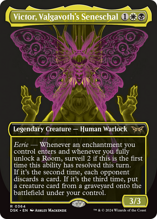 Victor, Valgavoth's Seneschal (Showcase) (DSK-364) - Duskmourn: House of Horror (Borderless) Foil