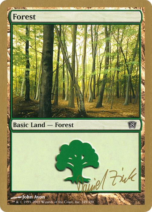 Forest (349) - 2003 Daniel Zink (8ED) (WCD-DZ349) - World Championship Decks 2003