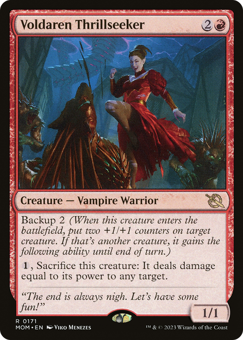 Voldaren Thrillseeker (MOM-171) - March of the Machine Foil